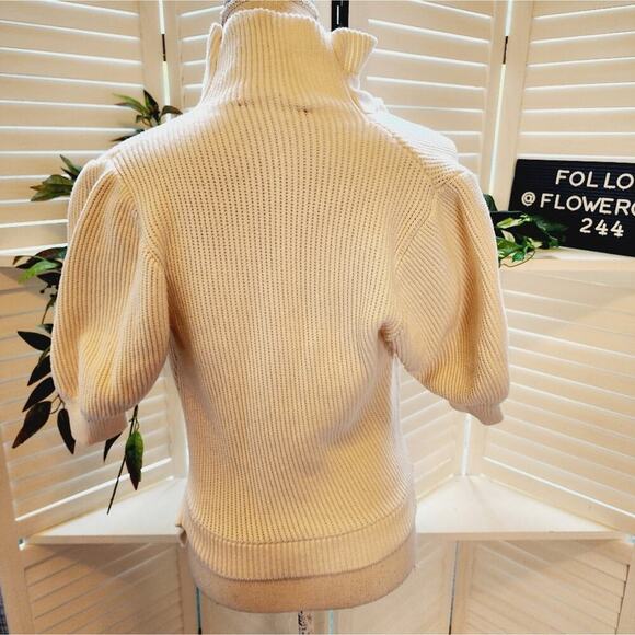 SELF PORTRAIT BRAIDED CREAM SWEATER SIZE MED - Picture 6 of 8